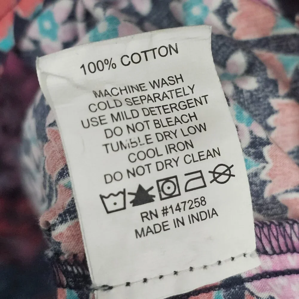 Simply Southern Dress Pink Blue Flamingo Tiered Midi Boho Ruffle 2XL FLAW - Picture 7 of 10